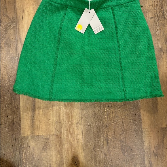 Boden Mini Skirt Tweed Interest Mini - Green Luxe British brand -$160 New - Picture 2 of 8